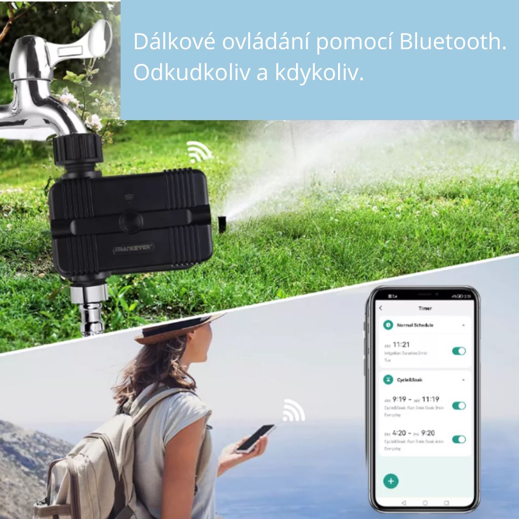 Dálkové ovládání pomocí Bluetooth. Odkudkoliv a kdykoliv.